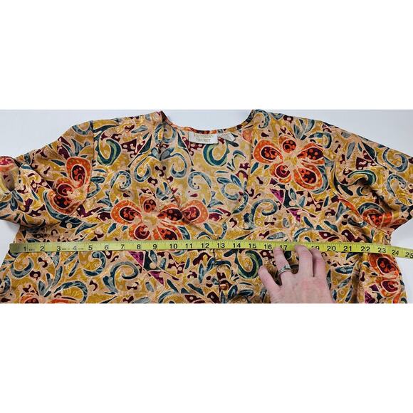 Victorias Secret gold label vintage shiny satin sz M button up babydoll shortie^ - Picture 4 of 6